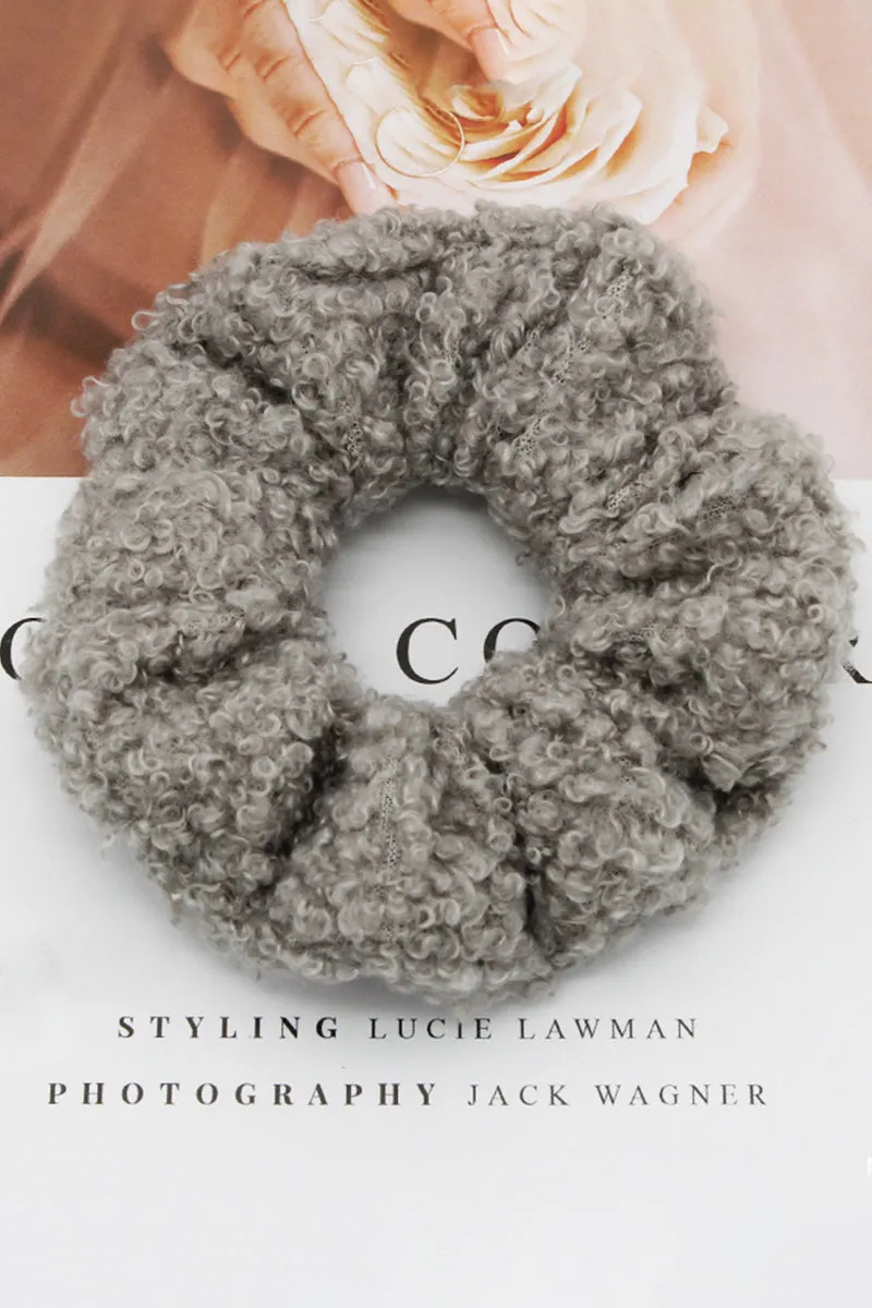 5PCS SOLID COLOR FLUFFY SCRUNCHIE