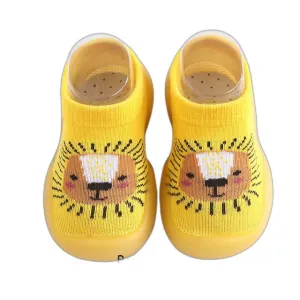 Animal Sock Shoes - Yellow Lion