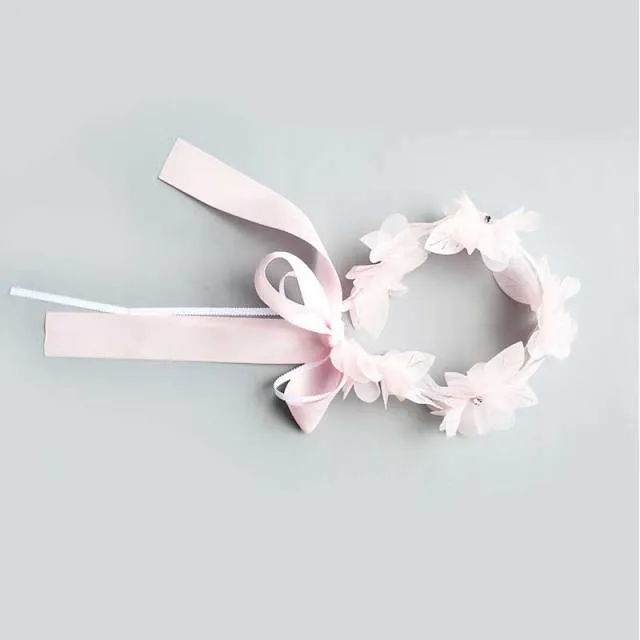 Assorted Girls Sheer Lace and Pearls Hair Accessories for Flower Girls and Special Events