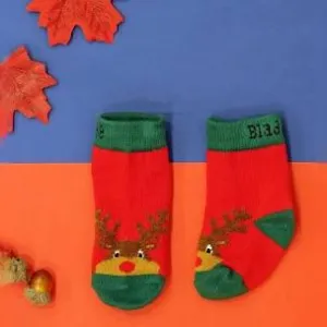 Baby Clothing 'Festive Reindeer' Socks