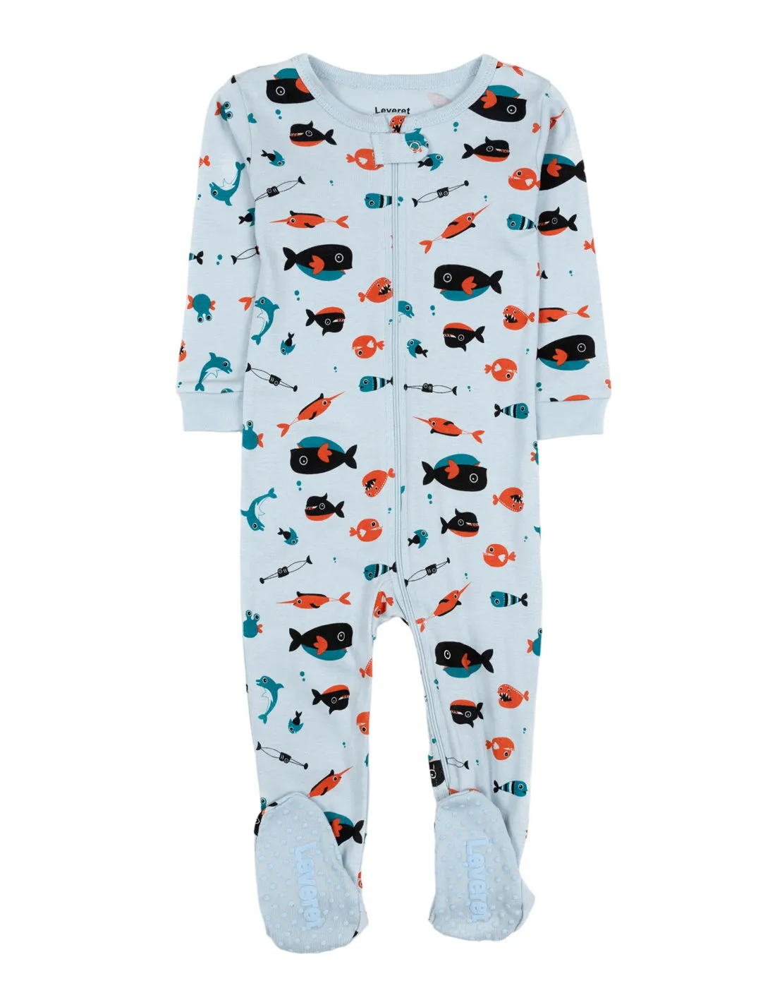 Baby Footed Ocean Animal Pajamas