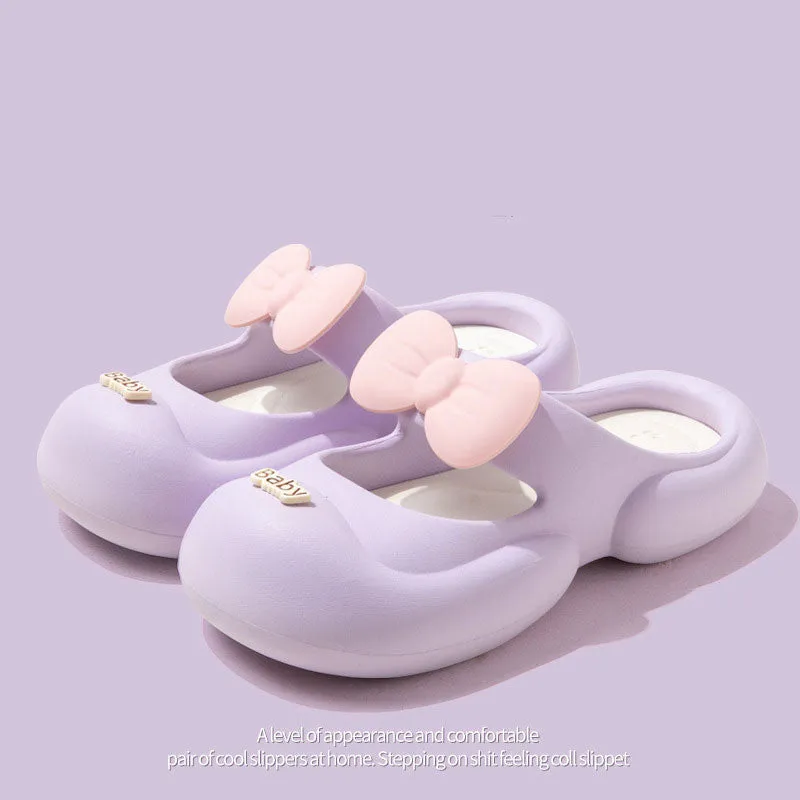 Baotou sandals women's summer cute girly Mary Jane indoor home bathing and outdoor wear slippers