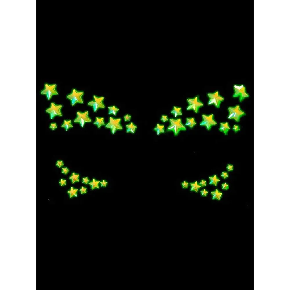 Celeste Glow in the Dark Face Jewels Sticker