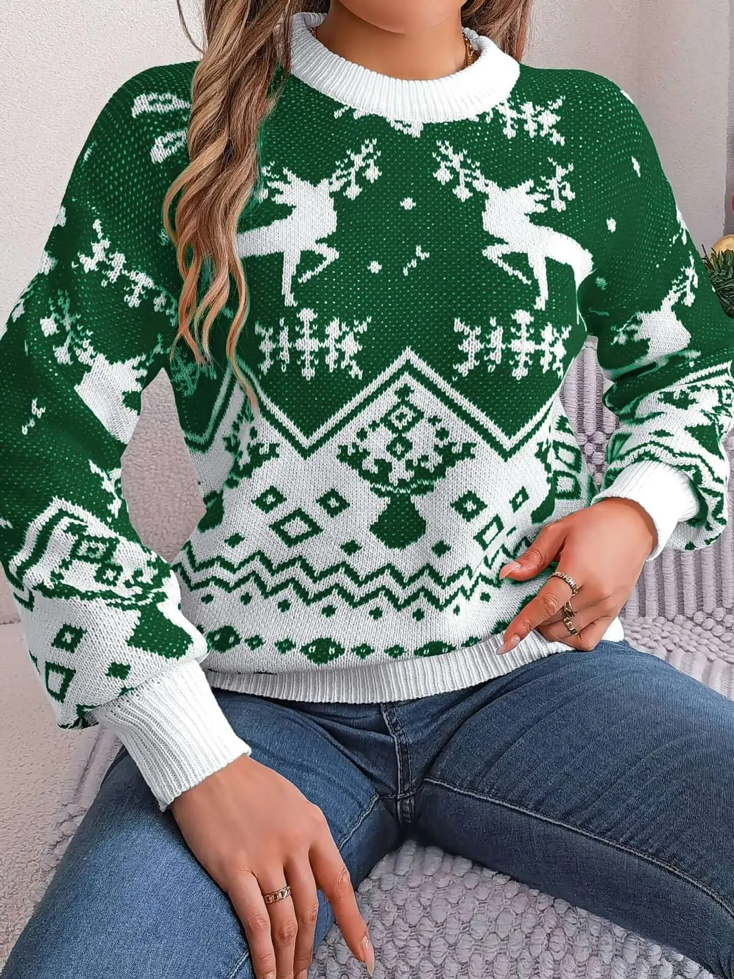 Christmas Women's Autumn and Winter Christmas Cute Casual