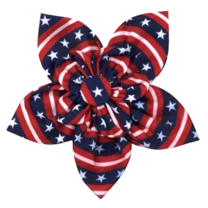 Collar Flower | Bias Stars & Stripes