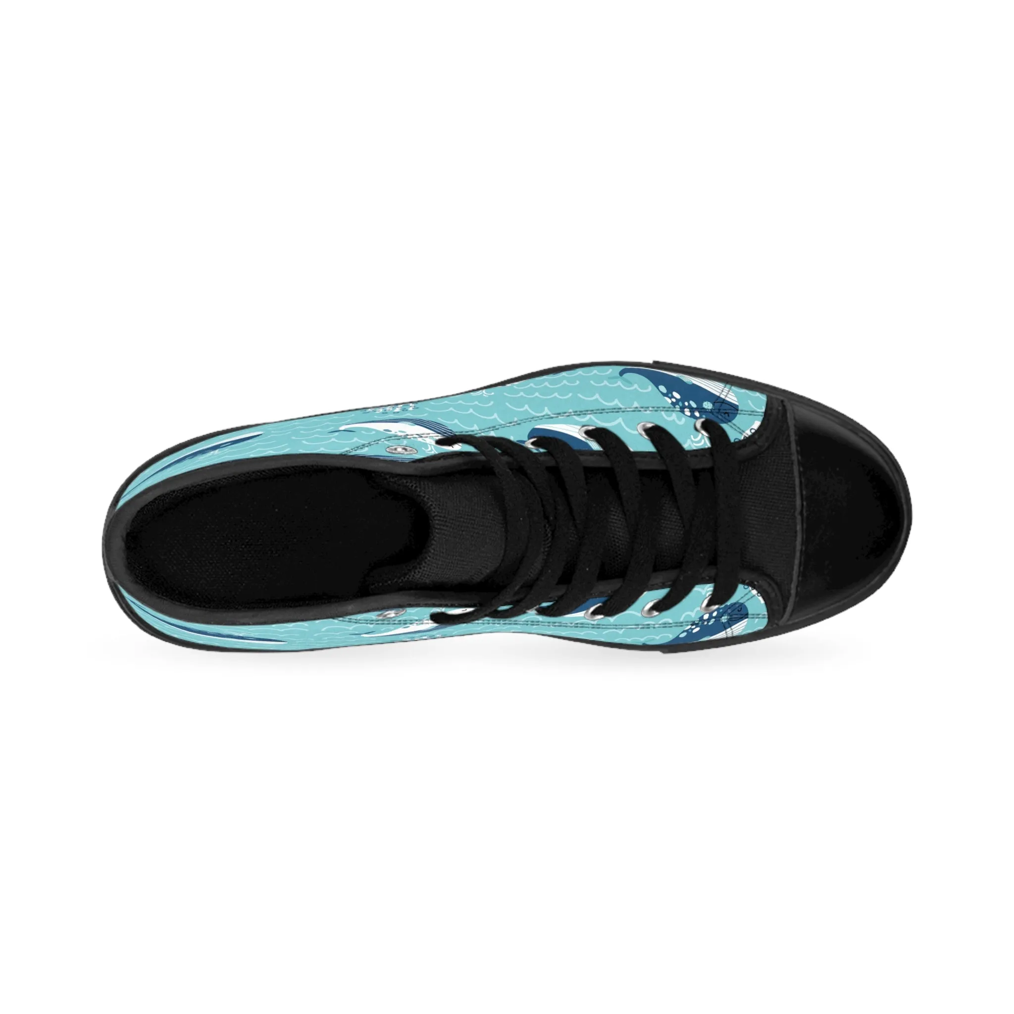 Cute Whales and Sea Women's Classic Sneakers