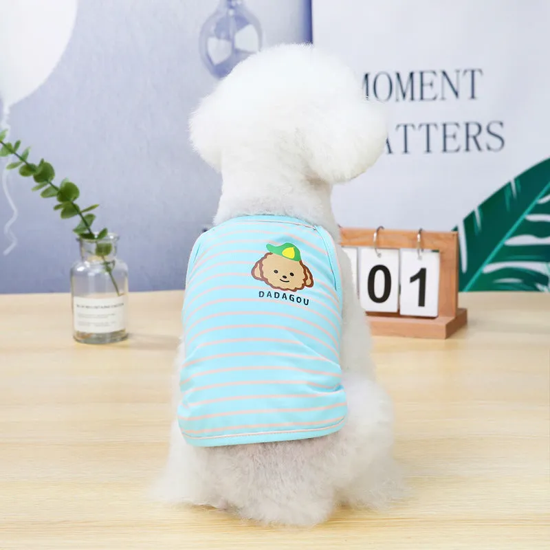 Dog and cat summer cute vest pet clothing