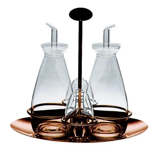 DUE BRONZO CRUET SET