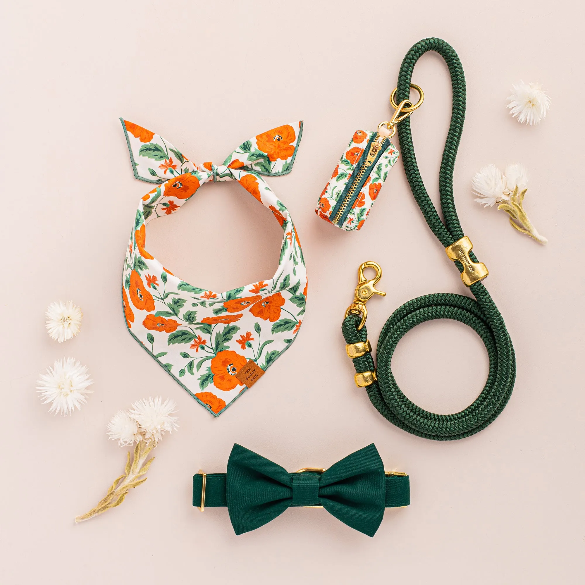 Evergreen Dog Bow Tie