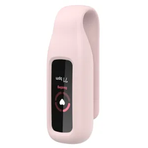 Fitbit Luxe silicone cover with clip holder - Pink