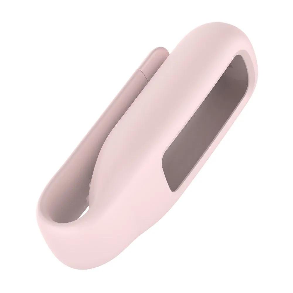 Fitbit Luxe silicone cover with clip holder - Pink