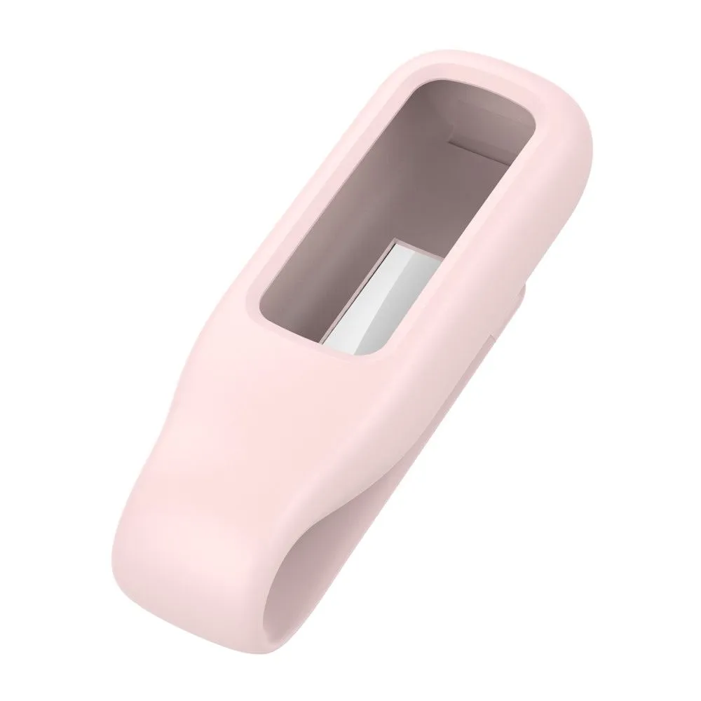 Fitbit Luxe silicone cover with clip holder - Pink