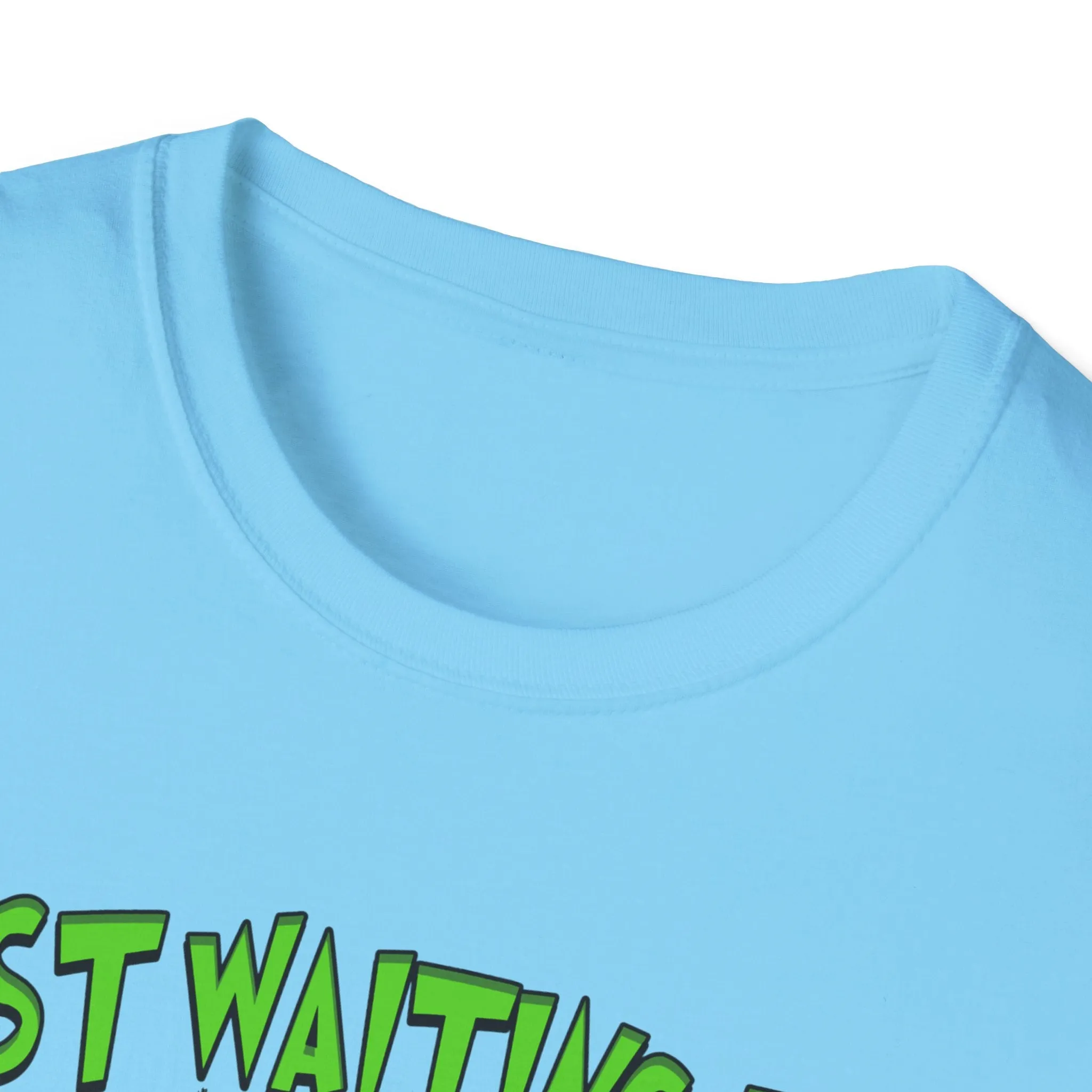 Funny Christmas T-Shirt - 'Just Waiting for Christmas' Design