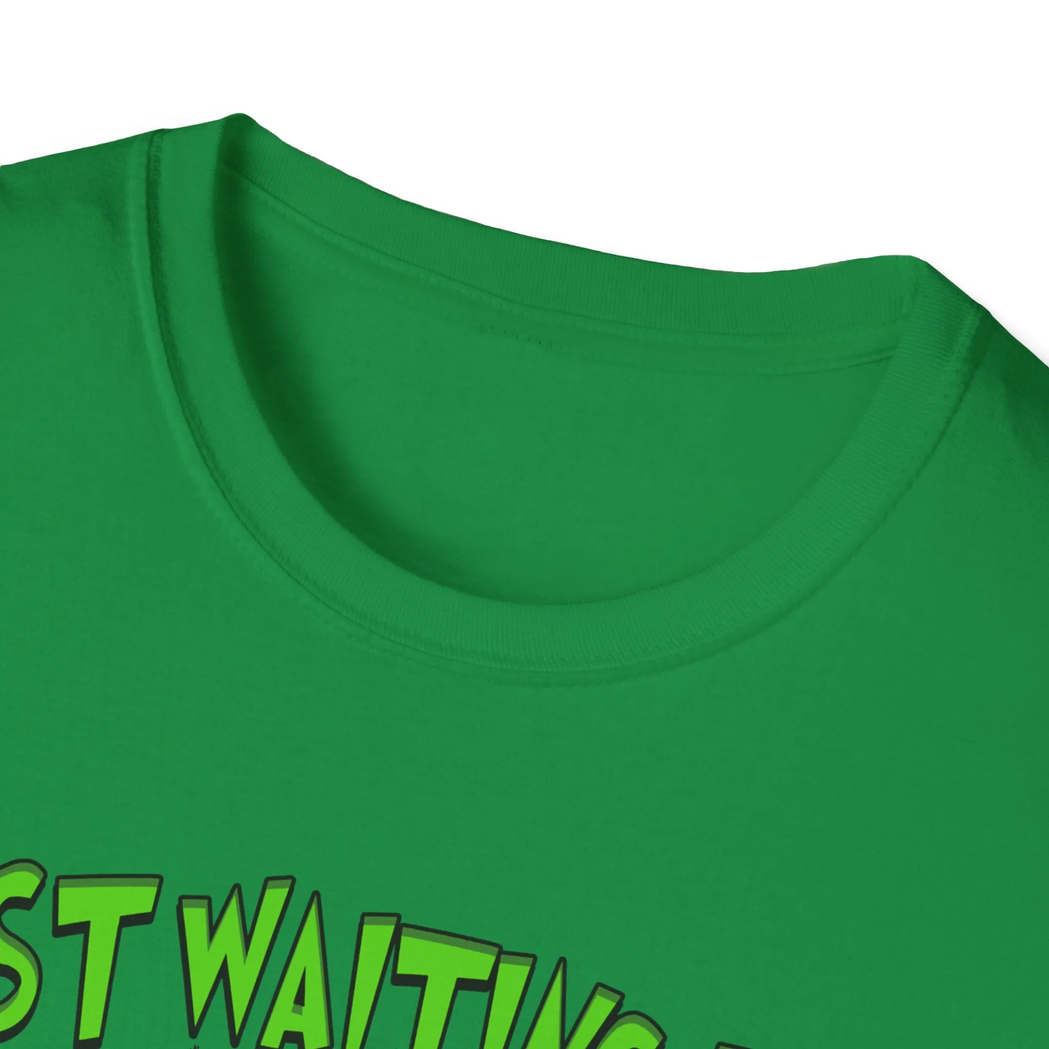 Funny Christmas T-Shirt - 'Just Waiting for Christmas' Design