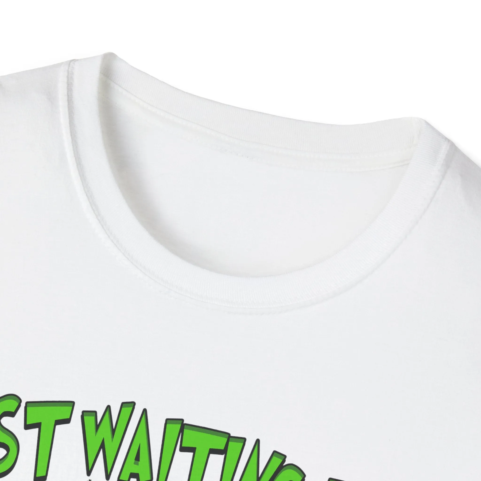 Funny Christmas T-Shirt - 'Just Waiting for Christmas' Design