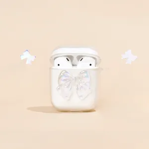 Glitter Bow Airpods Case