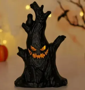 Halloween Pumpkin Lamp Ghost Stump Decoration