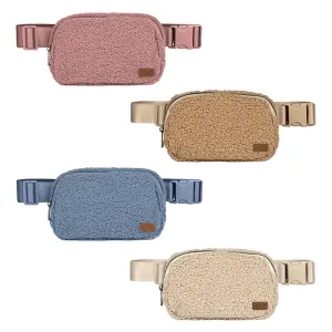 Handbags| Fleece Small Sherpa Fanny Pack | Fashion City