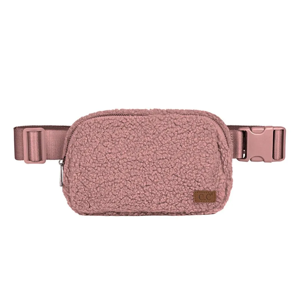 Handbags| Fleece Small Sherpa Fanny Pack | Fashion City