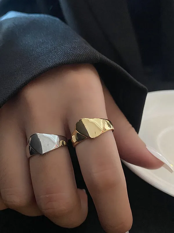 Irregularity Geometric Rings Accessories