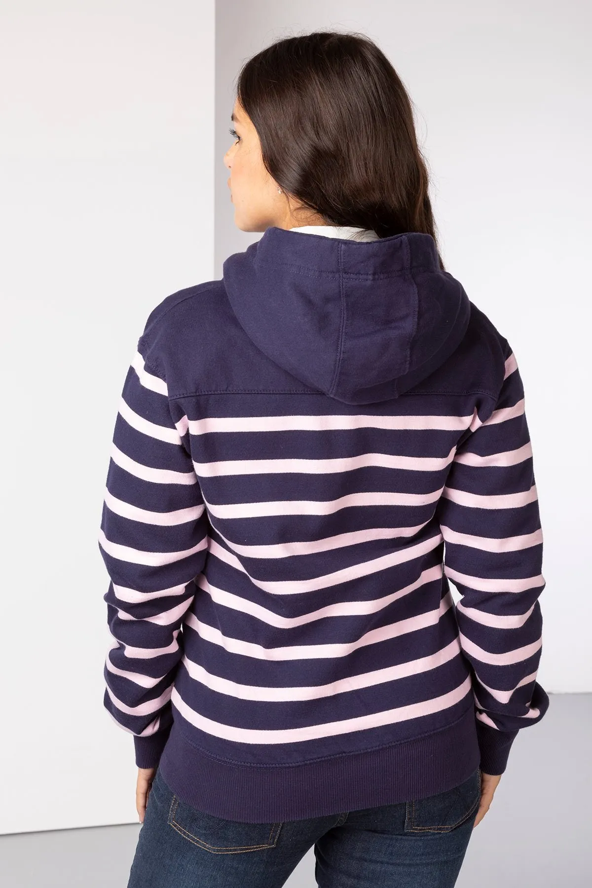 Ladies Lucy Striped Full Zip Hoody