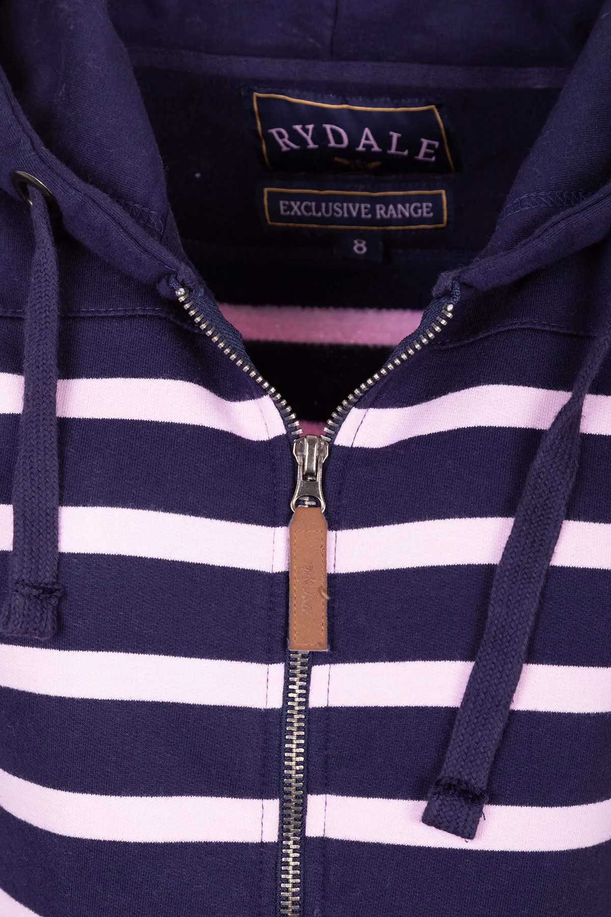 Ladies Lucy Striped Full Zip Hoody