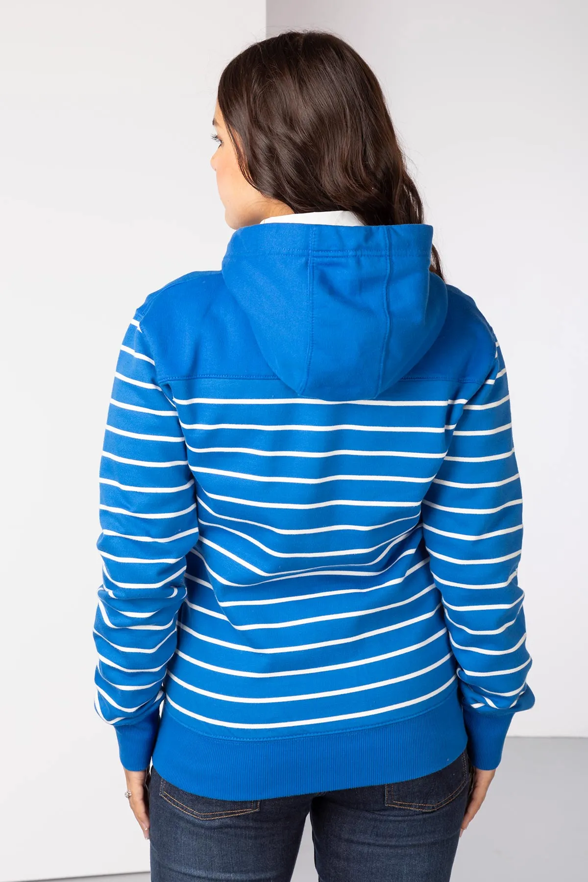 Ladies Lucy Striped Full Zip Hoody