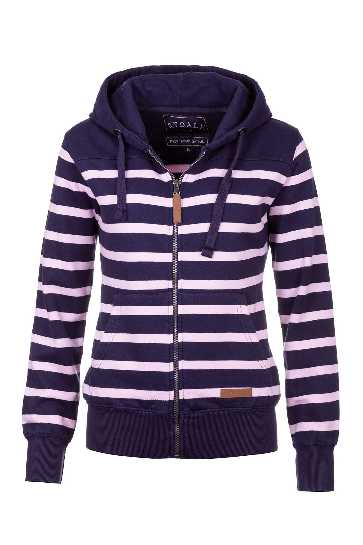 Ladies Lucy Striped Full Zip Hoody