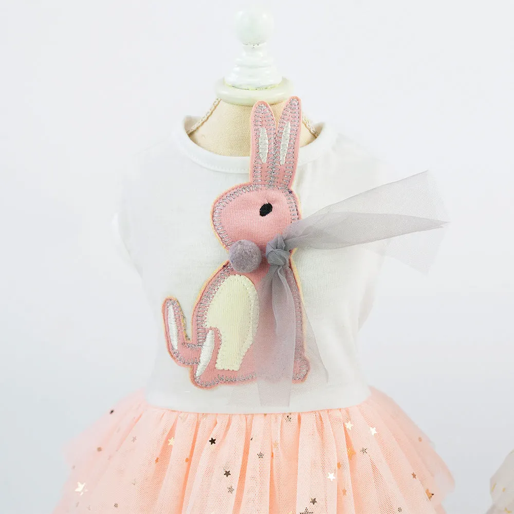 Lady rabbit dress pet clothing