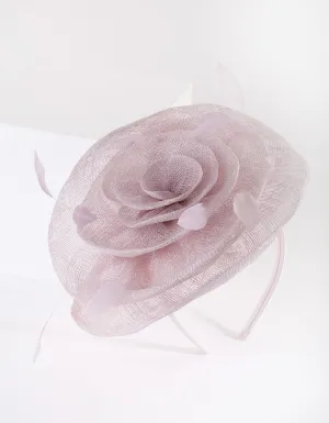 Lilac Ruffle Flower Fascinator