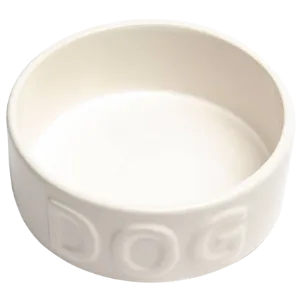 Park Life Designs Classic Dog Bowl White