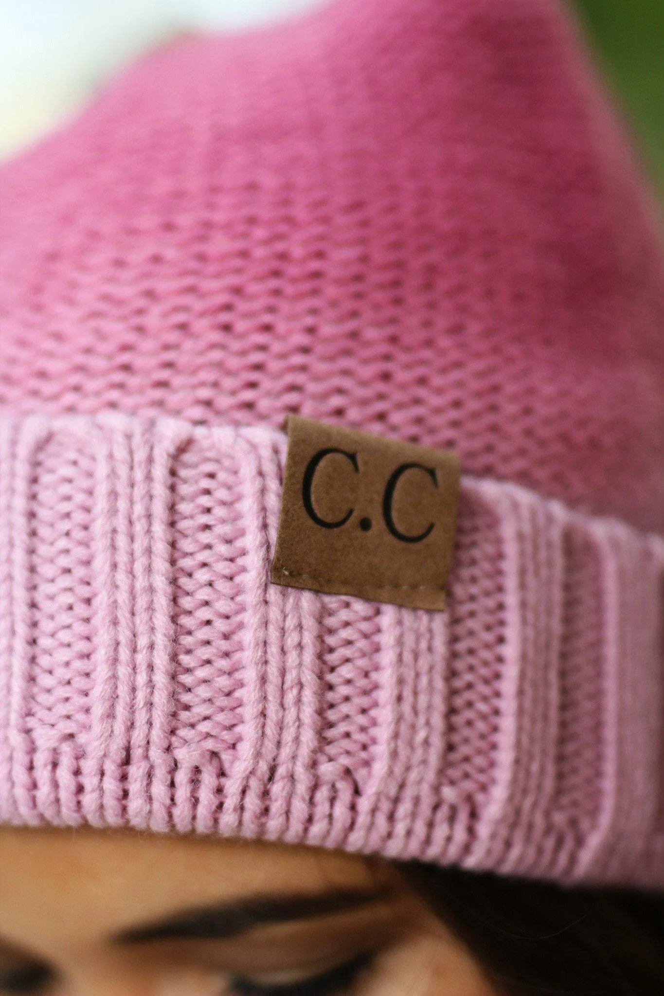 Pink Ombre Knit Beanie