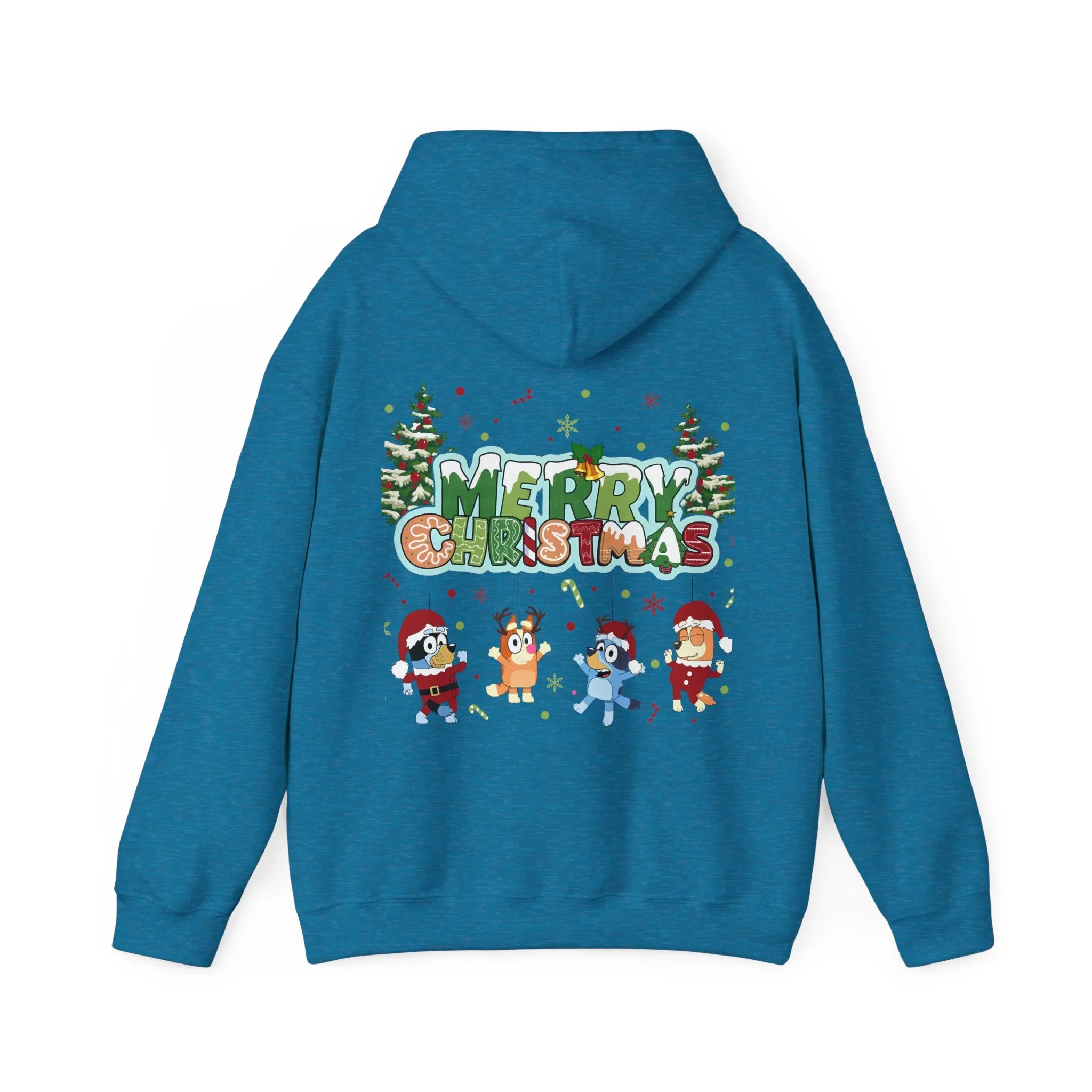 Princess Grace Merry Christmas Hooded Sweatshirt for Holiday Cheer