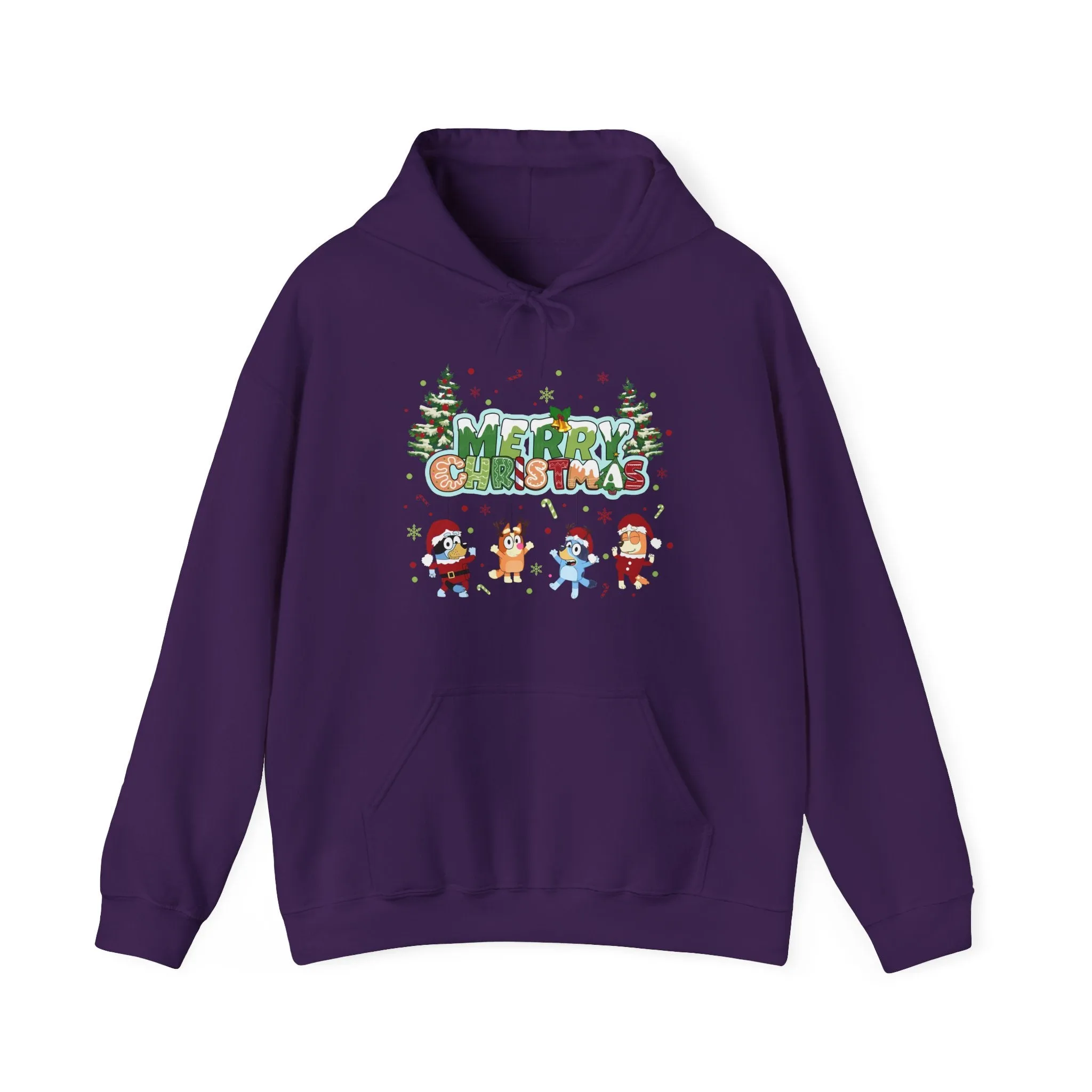 Princess Grace Merry Christmas Hooded Sweatshirt for Holiday Cheer