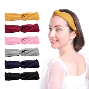 Rosmax 6 Pack headbands head wraps for women Hair Bands Bows Hair Accessories