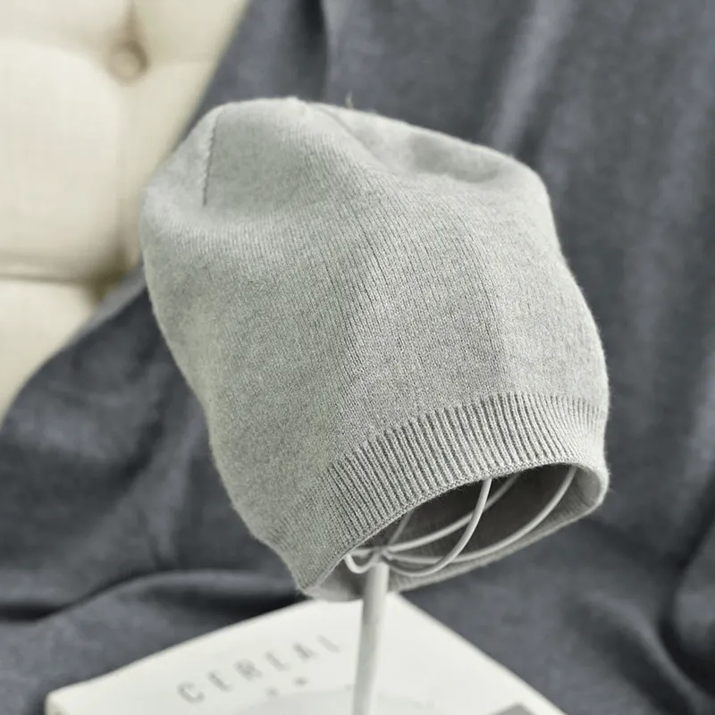 Unisex Solid Color Cashmere Warm Beanie / Headwear - SF1476