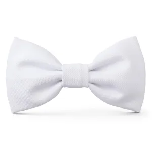 White Dog Bow Tie